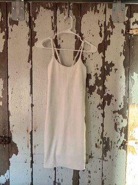 Athleta white athletic Dress with built in shorts
